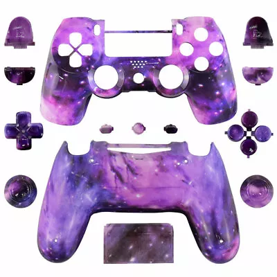 $32.49 • Buy Full Custom Shell Case Housing Cover Mod Kit For PS4 Slim Pro Controller Galaxy