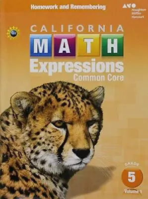 $5.52 • Buy Houghton Mifflin Harcourt Math Expressions California: Homework And Remem - GOOD