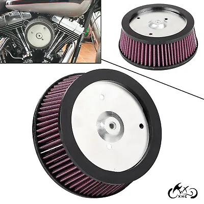 $20.98 • Buy Red Big Sucker Stage 1 Air Cleaner Filter Intake Element For Harley Touring Dyna