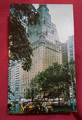 VINTAGE St. Moritz On The Park Hotel UNPOSTED Postcard Central Park New York NYC • $4