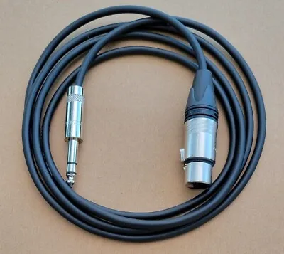 1Ft-25'FT Mogami Cable Neutrik XLR-F To 1/4 TRS Stereo Shielded Patch Microphone • $17.95