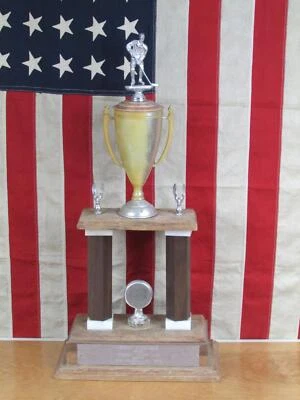 $125 • Buy Vintage 1973 Scotty Alexander Hershey Bears Hockey Club Trainer Award Trophy 27 