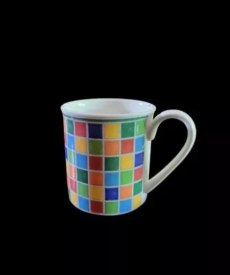 Retired Villeroy & Boch Twist Alea Limone Multicolor Tea Coffee Mug Cup Mosaic • $12.99