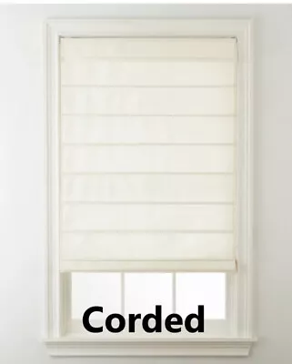 JCP Home Savannah Roman Shade Cool White 27” X 64” New Sealed Boxes • $34