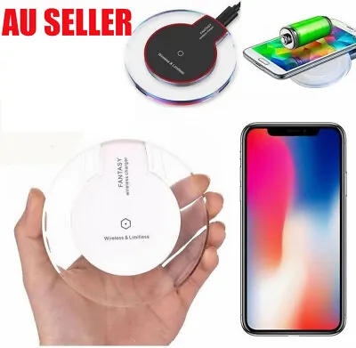 Qi Wireless Charger Charging Pad For IPhone 11 XS MAX XR 8 Samsung S9 S8 S10 • $8.56