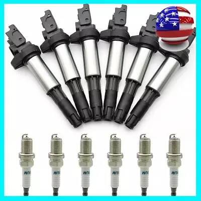 6PCS Ignition Coils Spark Plug For BMW 325i 328i 330i 530i E39 E46 E60 E63 UF515 • $94.80