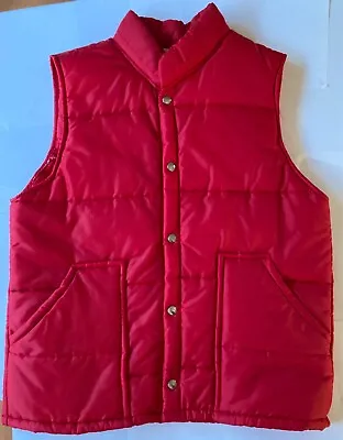 Red Marlboro Puffer Style Vest No Patches/Outer Logos Collar Label Says Marlboro • $21