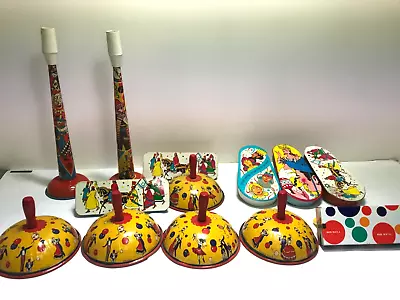 VTG Tin NOISEMAKERS Lot Of 13  NEW YEARS EVE PARTY US Metal Toy Mfg. • $17.99