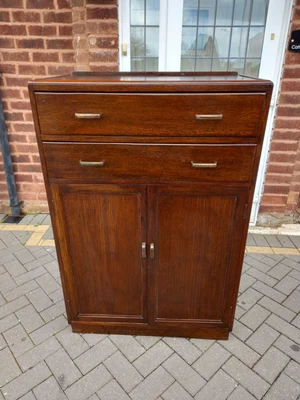 £165 • Buy Vintage Linen Cabinet Tallboy Cupboard Storage With Drawers Can Deliver 