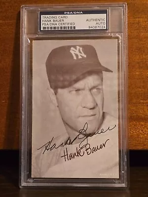 Trading Card Postcard Hank Bauer Autograph • $7