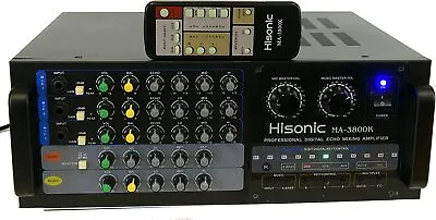 $399.99 • Buy Hisonic Dual Channel MA3800K Karaoke Mixing Amplifier 760W