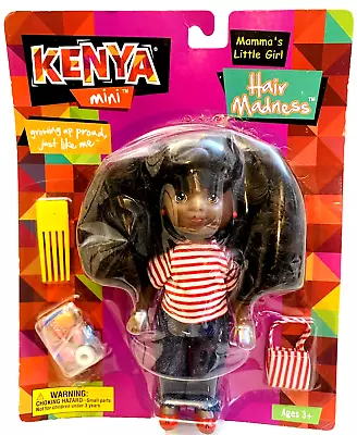 Kenya's World Kenya Mini Mama's Little Girl Hair Madness Doll With Purse • $13