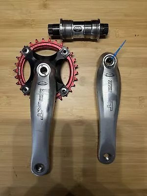 Shimano Deore XT FC-M752 3x 9s Hollowtech Crankset 175mm Single Chainring 32 • $50