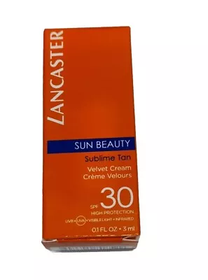 Lancaster Sun Beauty Sublime Tan Velvet Cream SPF 30 Sample 3ml • £2.75