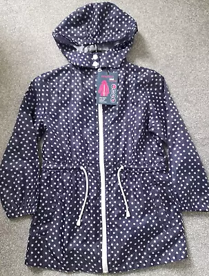 Girls Raincoat Rain Jacket Mac Kagoul Lightweight Showerproof A Generous Age 7-8 • £5.99