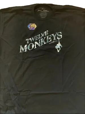 Twelve Monkeys Juice Brand T-Shirt (Black 2XL) • $10