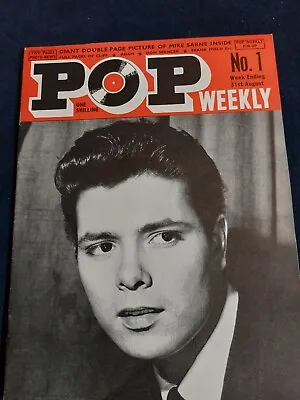 Rare POP WEEKLY Magazine 31 AUGUST 1963 Cliff Faith Heinz Cogan Elvis Gibson • $12.63