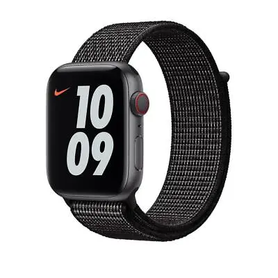 $84.71 • Buy Genuine Apple Nike Nylon 42mm / 44mm/45mm Sport Loop Watch Band Strap - Black