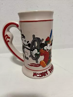 Disney's Mickey Through The Years Ceramic Beer Stein Tankard Mug 6.5”  • $10