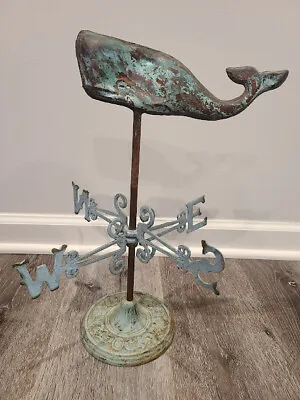 Vintage Copper Whale Weathervane • $150