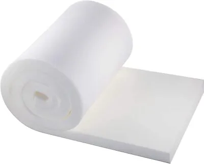  79 X 16 Inch  White Upholstery Foam Sheet  For Sofa Seat Chair Cushion Mattress • £47.99