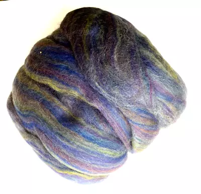 Merino Blend Top Wool Roving For Spinning Nuno Felting Greens Blues &Reds • $12.99