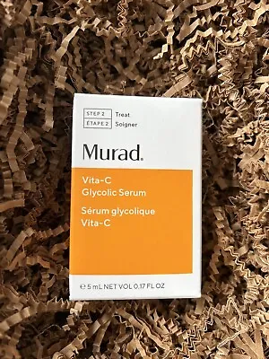 MURAD Vita-C Glycolic Brightening Serum 0.17oz 5ml Mini Travel Sz New In Box • $8.90