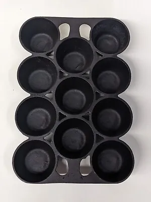 Griswold Cast Iron 11 Cup Popover / Muffin Pan #10 / 948B Restored • $95