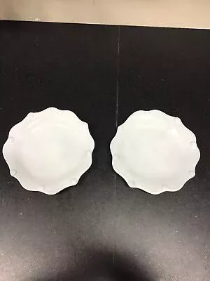 Vietri Incanto Pearl Border Salad Plate Set Of Two NEW Without Box • $71