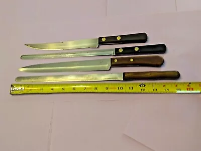 Vintage 4 CASE XX Kitchen Knives Cap 229-9  CA 283-8  CA 242-9.5  115-10  • $42