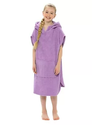 £12.99 • Buy CityComfort Kids Hooded Towel Poncho 100% Cotton Changing Robe With Pockets