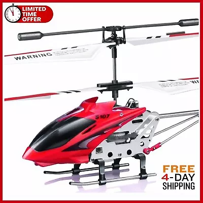 RC Helicopter 3.5CH Large Remote Control Anti-Fall Aircraft UAV Toy Drone Red** • $47.99