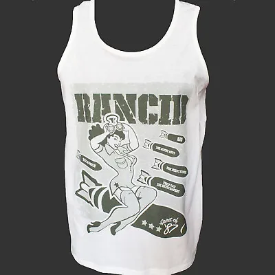 Rancid Punk Rock Hardcore T-SHIRT Vest Top Unisex White S-2XL • £13.99