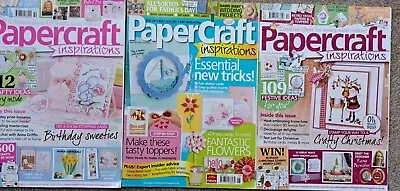 3x Papercraft Inspirations Card Making Magazines #74 145 150 • £4.79