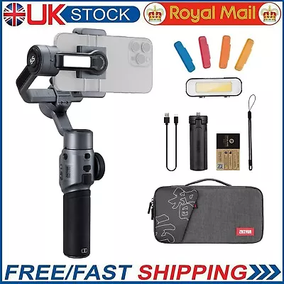 Zhiyun Smooth 5S Combo Gimbal Stabilizer For Smartphone IPhone YouTube TikTok • £159