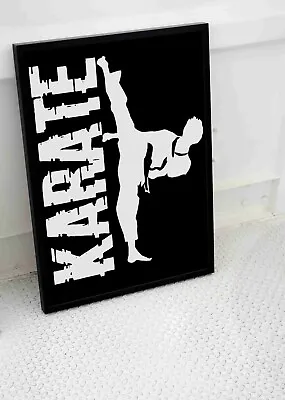 Karate Martial Arts Poster Print Fight Club Art A3 A4 Size • £12.45