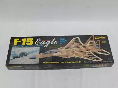 Guillows Build & Show F-15 EAGLE USAF Jet Balsa Wood Model Kit Complete 1401 • $19.99