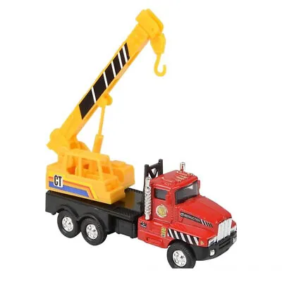 Pull Back Die-Cast Metal Construction Vehicle - HOOK CRANE TRUCK (5.25 Inch) New • $9.89