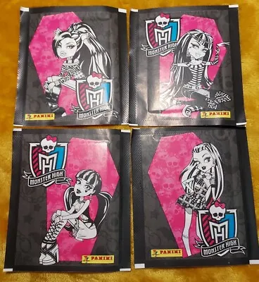 £4 • Buy Ex4) 5. Monster High,Panini Stickers, Fearbook, Fear Book, 4 X Packets, 2012,New