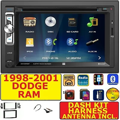 98 99 00 01 Dodge Ram 6.2  Cd/dvd Bluetooth Usb Aux Sd Car Radio Stereo Package • $239.99