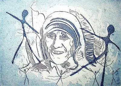 Blessed - Mother Teresa - Calcutta - Donnangelo - Litho - Saint • $100