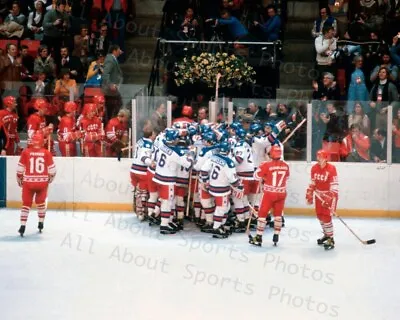 Lake Placid Miracle On Ice 1980 Olympics Hockey Team US Photo Print Poster • $28.99