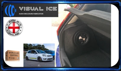 £146.94 • Buy Ford Fiesta Mk6 Stealth Sub Speaker Enclosure Box Sound Bass Audio Car New 10 12