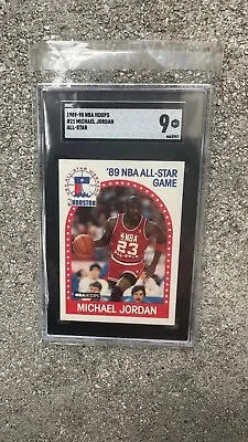 1989-90 NBA Hoops - All-Star Game #21 Michael Jordan Graded SGC 9 MT Great Price • $13.99