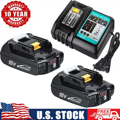 Replacement For Makita  BL1820 BL1830 18V Lithium-Ion 3.0Ah Cordless Battery  • $22.59