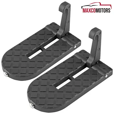 2x Fits Folding Car Door Latch Hook Step Foot Pedal Ladder Jeep SUV Truck Roof • $19.49