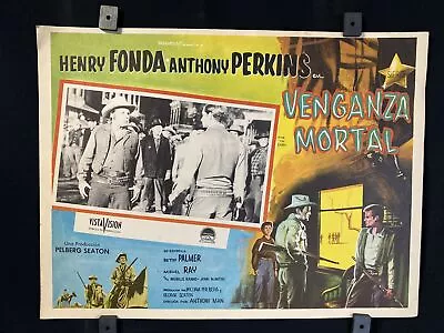 1957~The Tin Star~ HENRY FONDA~ ANTHONY PERKINS~Orig.Mexican Lobby Card • $26.97