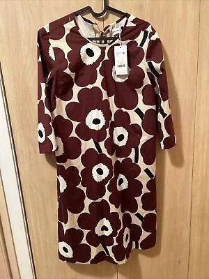 NWT NEW Marimekko Havaittu Pieni Mekko Unikko Mini Dress Size 34 • $128.25