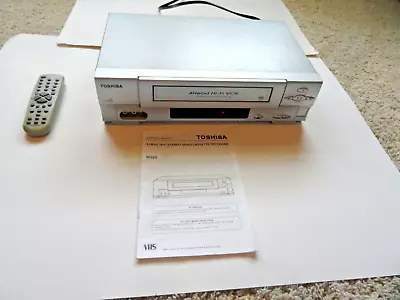 Toshiba W525 VCR VHS - Manual + Remote Tested And Working • $70