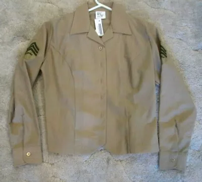 U.S. Marine Corps USMC Women's Long Sleeve Khaki Shirt - 12S • $29.99